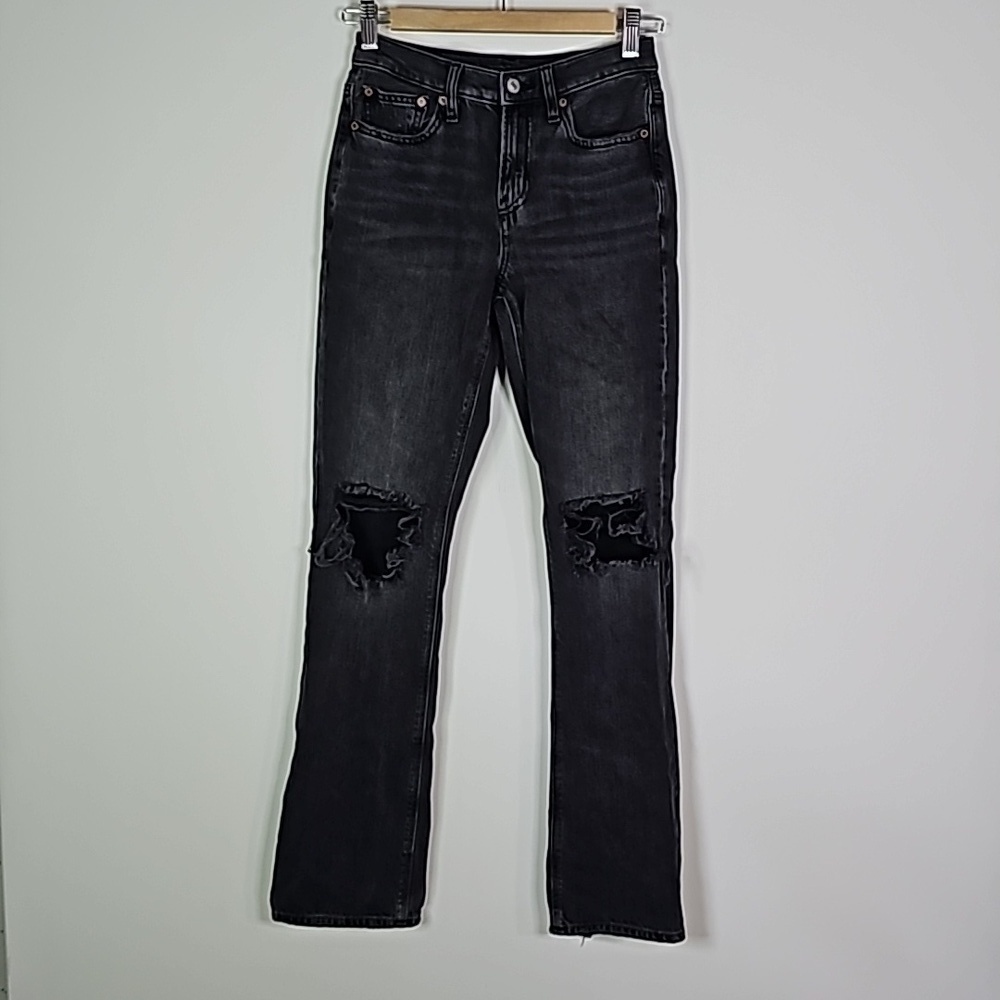 American Eagle black ans gray size 00 90's boot cut jeans